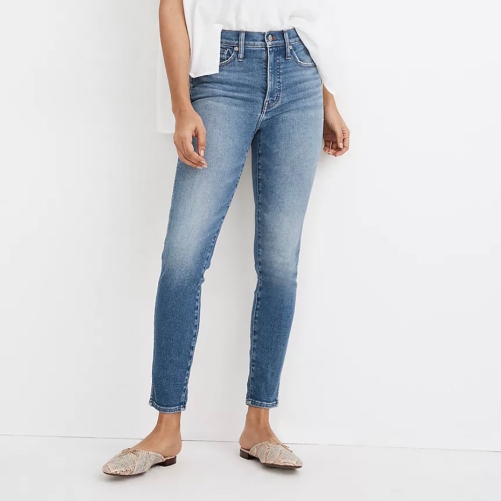 Madewell Denim Jeans: 10 inch high rise skinny crop. Size 29 tall. - Picture 8 of 9
